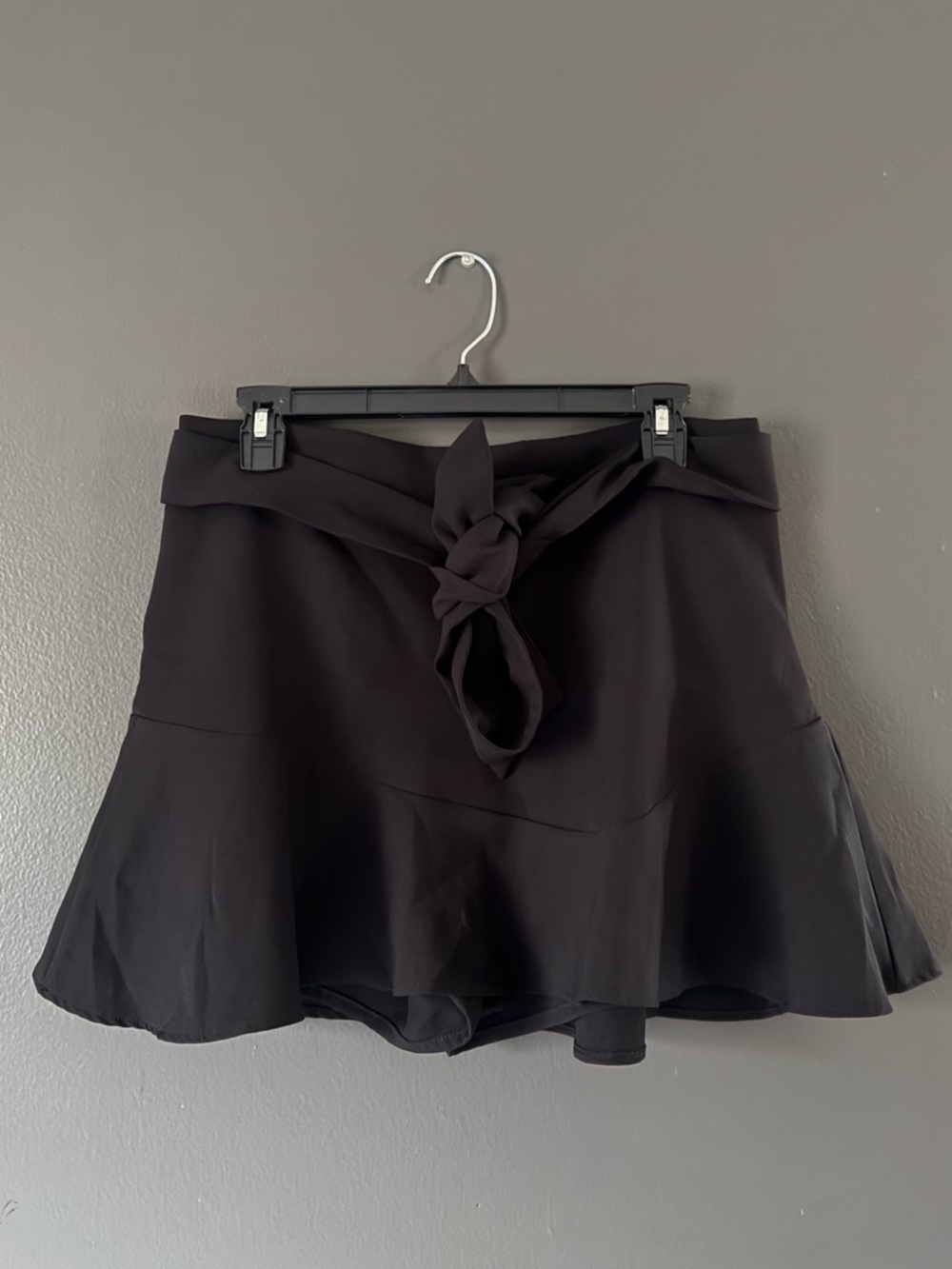 Zara Black Skort with Waist Tie